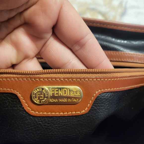 Fendi Brown and Black Striped Women's Bag - Picture 6 of 8